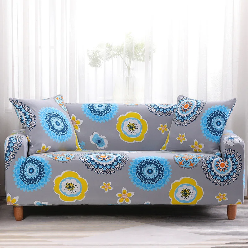 Цветочный узор Универсальный Эластичный покрывала для дивана стрейч секционная наволочка угловая крышка Чехлы для мебели кресла домашний декор