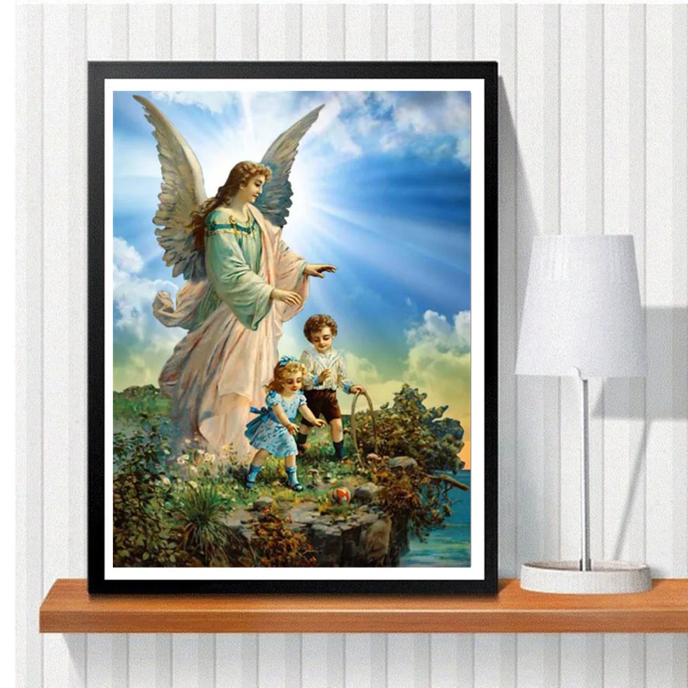 Diamond Painting Baby Pictures Rhinestones Full Square Diamond Embroidery  Guardian Angel Diamond Mosaic Home Decor Gfit - Diamond Painting Cross  Stitch - AliExpress