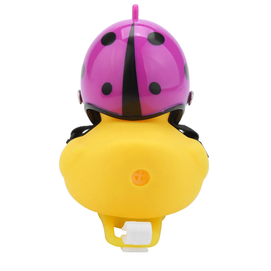 1 шт. мультяшный желтый силикагель в форме маленькой утки, велосипедные колокольчики, блестящий руль для горного велосипеда, головной светильник, аксессуары, новинка