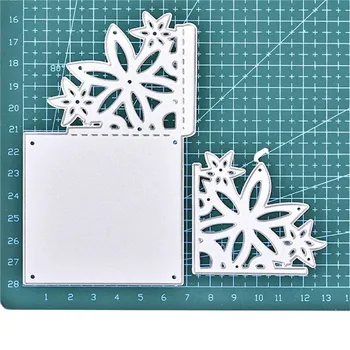 

YaMinSanNiO Frame Dies Border Corner Flower Metal Cutting Dies for Scrapbooking Craft Card Embossing Diecut Template Stencil