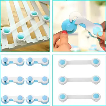 

10pcs Child Safety Cabinet Lock Baby Proof Security Protector Drawer Door Cabinet Lock Plastic Protection Kids Safety Door Lock
