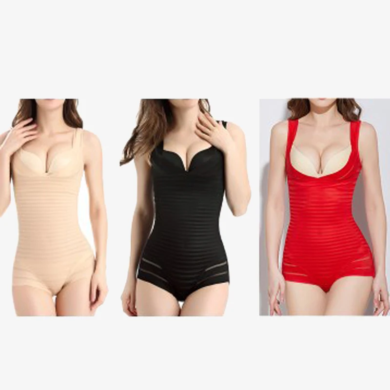 GAOKE Women Shapewear Tummy Suit Control Underbust Women Body Shaper Slimming Underwear Vest Bodysuits