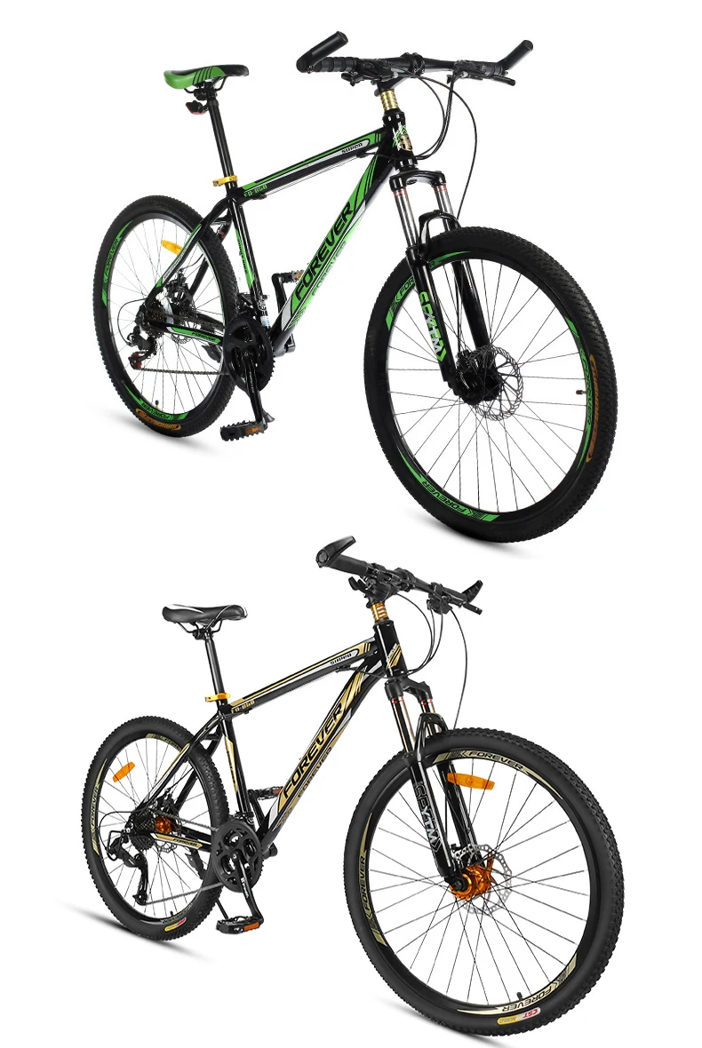 Excellent New brand mountain bicycle aluminum alloy frame dual disc brake lockable fork 26/27.5 inch wheel 21/24/27/30 speed bicycle 2