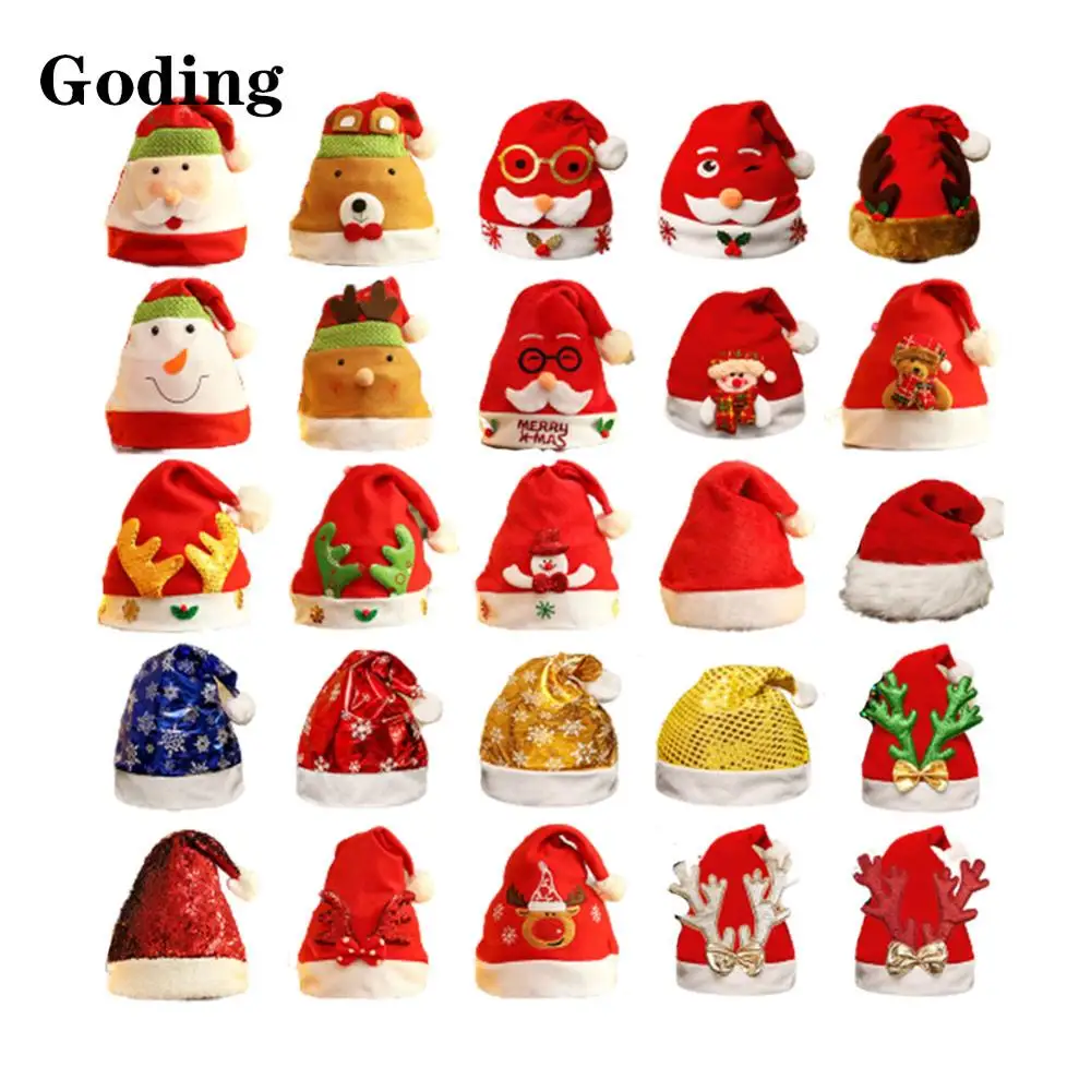 Snowman Old Man Antlers Multi-Style Combination Christmas Hat Non-Woven Fabric And Other Materials XMAS Decoration