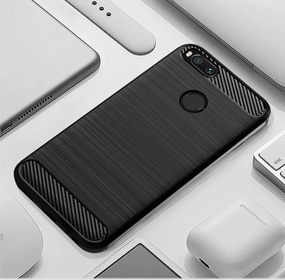 

Silicone Case For Xiaomi Mi A2 Case Cover for Mi A2 Lite Case Soft Carbon Fiber Phone Case On for Xiaomi Mi A 2 lite Redmi 6 Pro