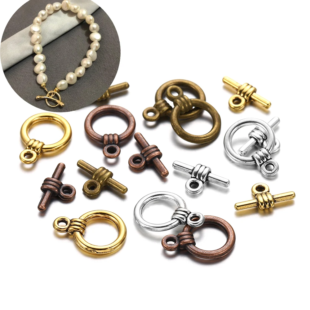 

20sets/lot Metal OT Toggle Clasps Toggle Clasps Hooks Connectors For DIY Jewelry Making Findings Accessories Supplies Bracelet