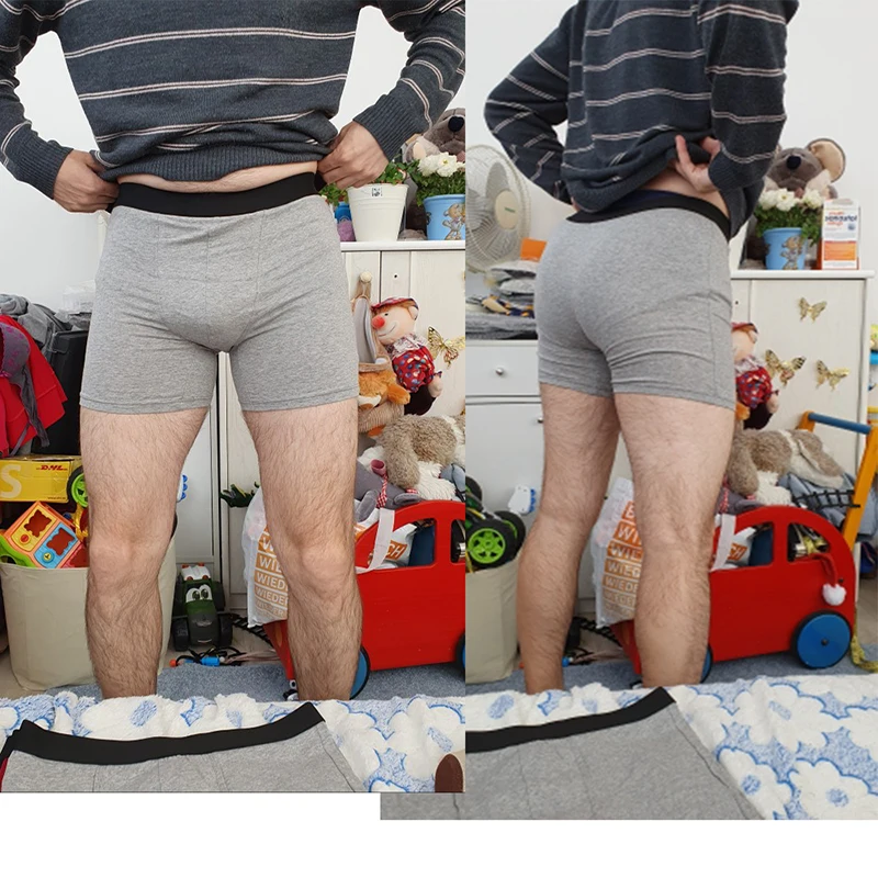 Plus rozmiar bawełna długie nogi bielizna mężczyźni bokserki odzież męska mężczyźni męskie majtki Boxershorts boxer hombre ropa interior hombre