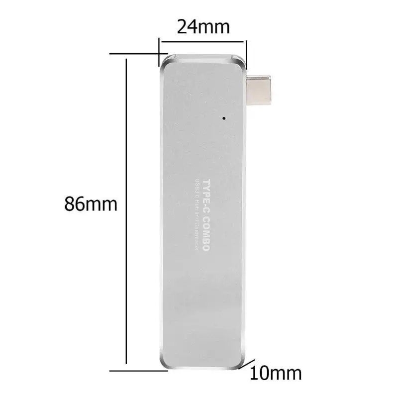 Лидер продаж usb-концентраторы Портативный нежный дизайн USB 3,1 Тип-C USB HUB адаптер ж/TF количество памяти кард-ридер 3xusb 3,0 конвертер для ПК