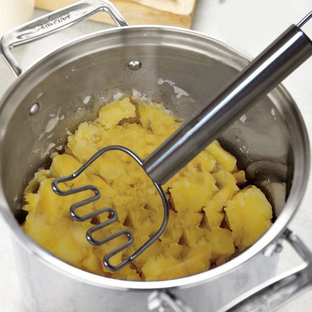 Модные салат Картофельная дробилка DIY яйцо растительное выпечки Нержавеющая сталь кухонный пресс для приготовления пюре