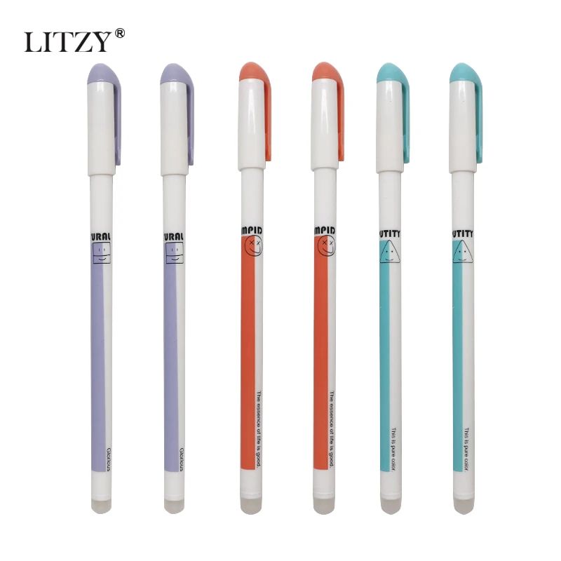 

3/6 Pcs/Set 0.38mm Washable Handle Erasable Pen Refill Blue Ink Magic Gel Pen School Office Writing Supplies Student Stationery