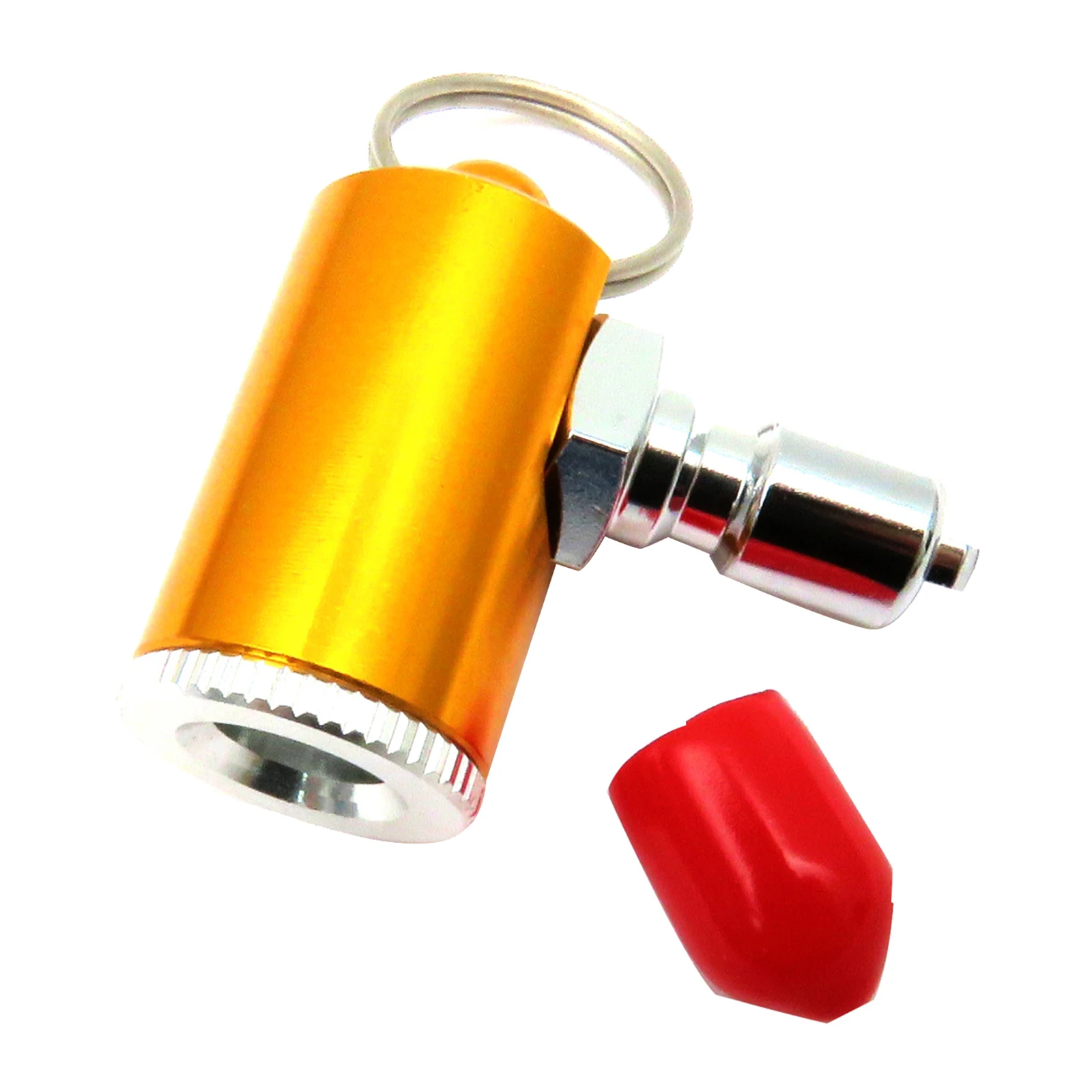 Tire Inflation Nozzle Decant Air from Dive Cylinder via DIN/QD Connections