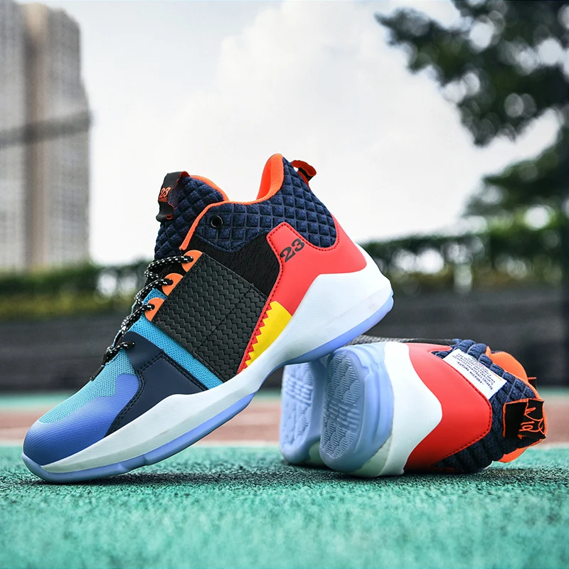 

Men Basketball Shoes Couple Athletic Male Sneakers LBJ Sport Trainers Men High Top Outdoor Breathable Zapatillas De Baloncesto