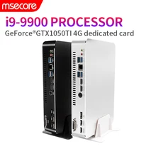MSECORE MV100 i3 i5 i7 i9 GTX1050ti 4G tarjeta dedicada DDR4 Juego Mini PC Windows 10 juego de ordenador pc linux intel HTPC DP