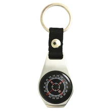 Компасная цепочка из цинкового сплава, кемпинг, туризм, компас альпиниста, крючок, брелок, инструменты для выживания на открытом воздухе