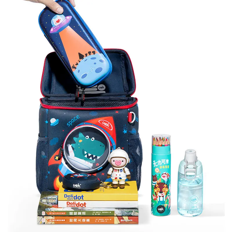 Школьный рюкзак с 3D космическим динозавром и кроликом для детей от 2 до 6 лет, Водонепроницаемый Школьный рюкзак с рисунком для мальчиков, детский подарок, Mochila Infantil