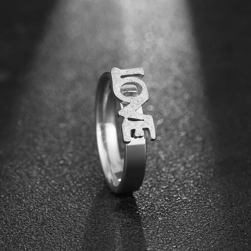 Hot Sale Love Ring Stainless Steel Ring Female Ring Romantic Fashion Gift for Women