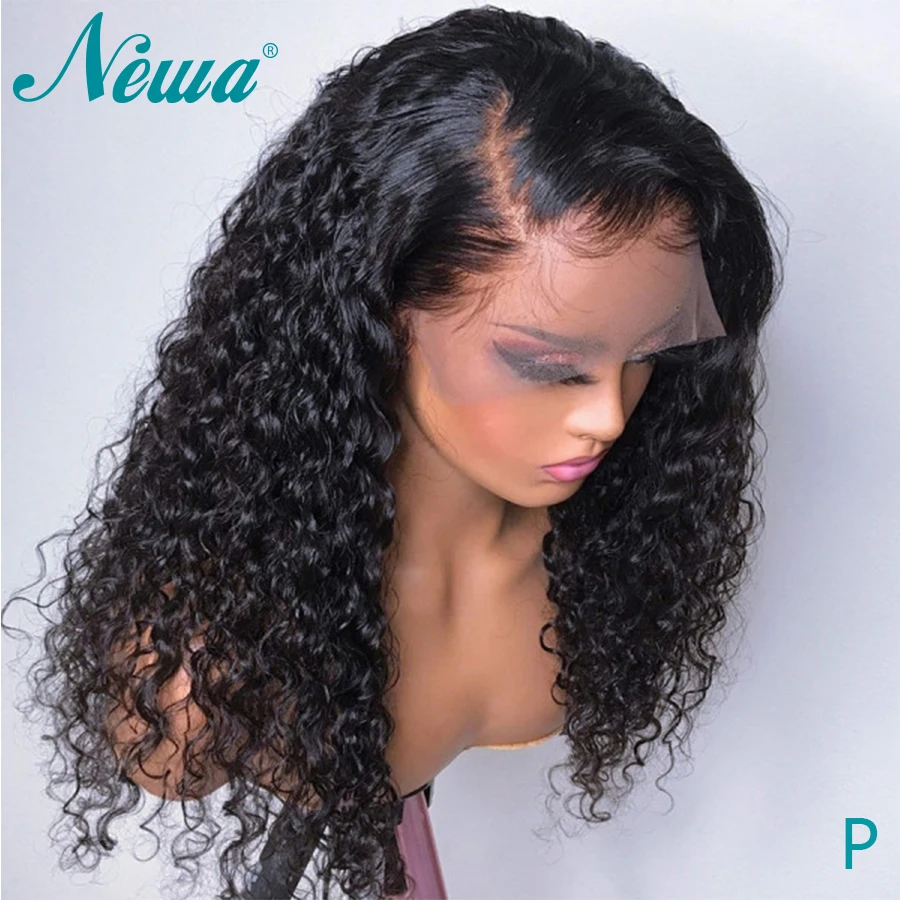 

Newa Curly Lace Front Human Hair Wigs For Black Women 13X6 Remy Hair Lace Front Wig Pre Plucked With Baby Hair Brazilian Wig150%