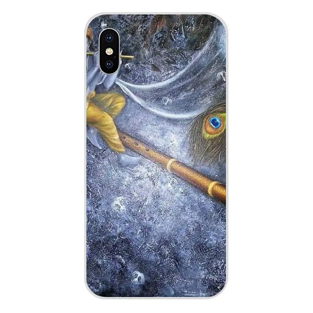 Krishna Art для Apple IPhone X XS Max XR 4 4s 5 5C 5S SE 6 6S 7 8 Plus TPU чехол Аксессуары - Цвет: as picture