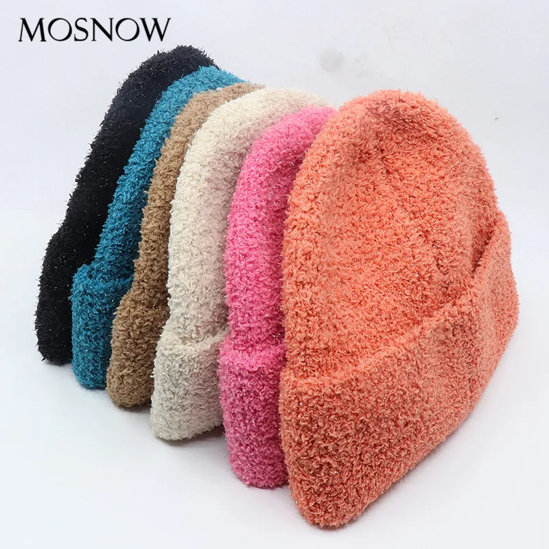 

2020 Beanie Hat Women Solid Color Hip Hop Cap Fashion Winter Hat Warm Bonnet Ladies Casual Cap Gorros Autumn Female Skullies