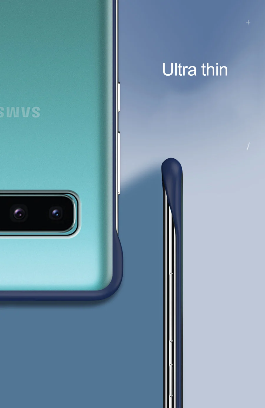 Безрамный чехол-бампер для samsung Galaxy Note 10, 9, 8, S10, 5G, S9, S8 Plus, чехол, прозрачная задняя крышка для телефона, чехол для samsung S10, чехол s