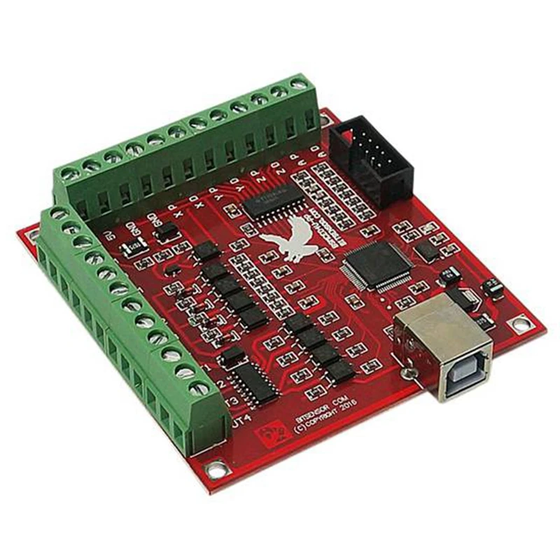 Cnc Usb 4 Axis Mach3 100 Khz Usb карта управления движением Breakout Board 12-24V с обработчиком пробежки для гравировки Cnc Free-Drive