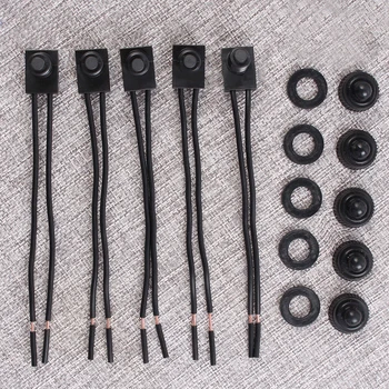 

5pcs Button Switch Car Motorcycle LED Push Waterproof Rubber Boot Refit On Off Wire Leads Control Easy Installation Auto Locking