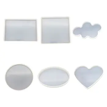 

Crystal Epoxy Mold DIY Handmade Crafts Making Cloud Heart Shape Silicone Mould Coaster Silicone Mold