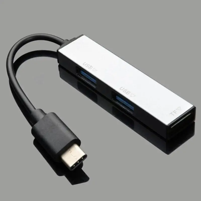 Тип-c до 2 USB2.0 TF кард-ридер USB-C Многофункциональный портативный расширитель type-C совместим с ОС Windows серии X и т. Д