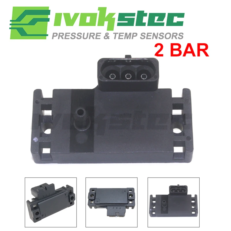 Brand New 2bar (2 Bar) Map Sensor Turbo Boost For Buick Chevrolet Gmc Isuzu Oldsmobile Pontiac