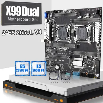 

JINGSHA X99 Dual Motherboard set With 2pcs XEON E5 2650L V4 Processor