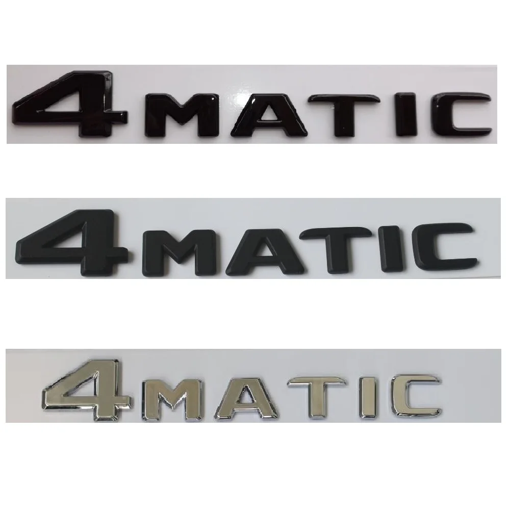Per Mercedes Benz Amg Flat Letters Chrome Black 4 Matic Trunk Emblemi Distintivi 4 Matic Simboli Sticker 2017 +