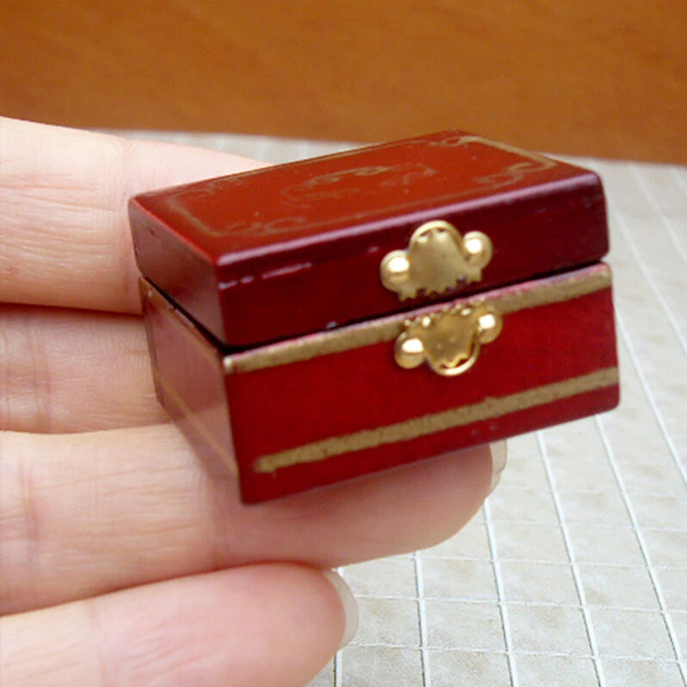  Furniture Toy Dressing Table Luxury Classical Ornament Kids Mini 1/12 Miniatures Decoration Doll Ho