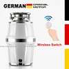 New in 2021 Garbage Disposal, Air Switch or Wireless switch, 1 HP Continuous Feed, Food Waste Disposer Easy Install for Kitchen 1