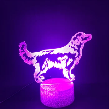 

Smart Phone Control Labrador Retriever Animal Pets LED Night Light USB Touch Sensor Cartoon Action Lamp Bedside Atmosphere