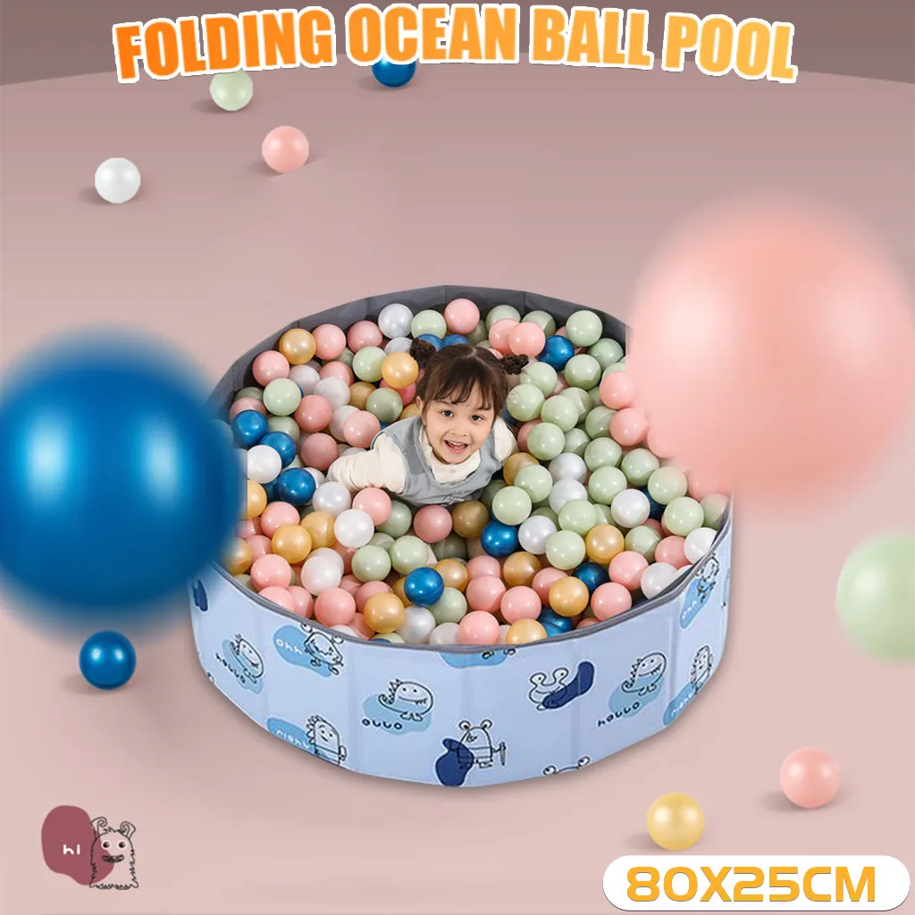 

Dry Pool For Children Infant Ball Pits Round Foldable Ball Pool Ocean Ball Playpen Toy Washable Folding Baby Fence Room Decor