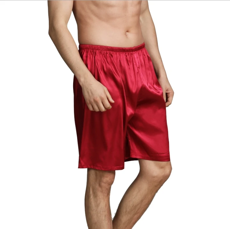 checkered pajama pants New Arrival Silky Satin Men Sleep Bottoms Summer Casual Home Wear Animal Print Shorts Male Pyjama Short Skeep Pants pajama pants Men's Sleep & Lounge