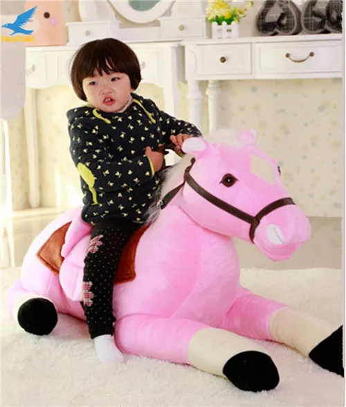 Fancytrader Giant Stuffed Plush Horse Toys Big Soft Emulational Lying Horse Doll 130cm 51'' Nice Gifts for Children (12)