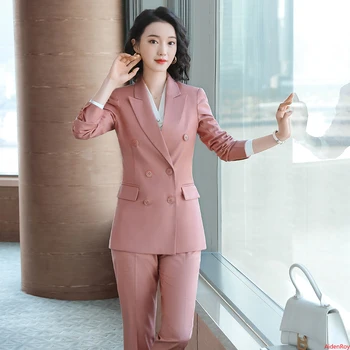 pink formal suit ladies