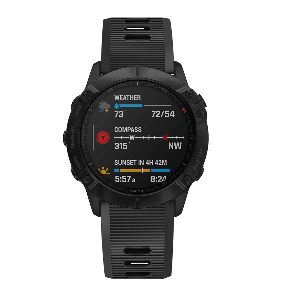 20 22 26 мм силиконовый ремешок для часов браслет на петле для Garmin Fenix 6 Fenix 6S 6x смарт-ремешок для часов