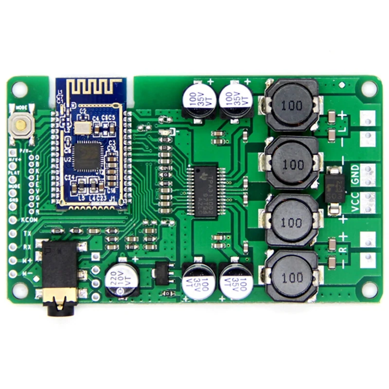 

2X15W Bluetooth Audio Amplifier Board Wireless Bluetooth 5.0 Amplificador AUX Support Serial Command Change Name Password