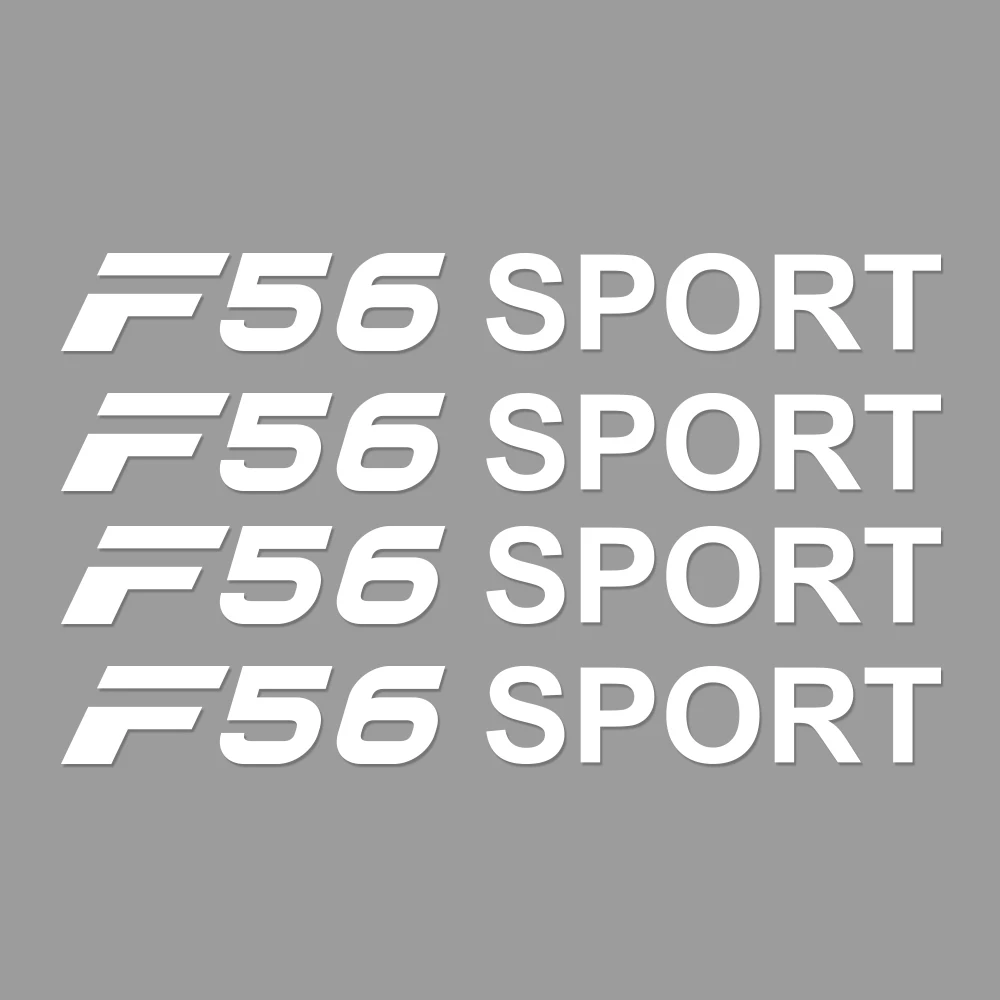 For F56 4 шт. автомобиль Стикеры для Mini Cooper F56 F54 F57 F55 F60 R50 R52 R53 R55 R56 R57 R58 R59 R60 R61 авто стеклоочиститель наклейка аксессуары - Название цвета: For F56