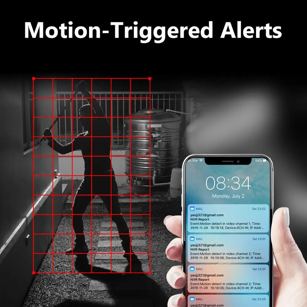 SANNCE 4CH Wireless 1080P NVR Kit FHD 10.1