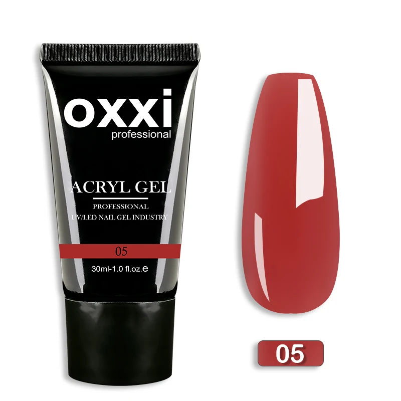 OXXI 30ml אקריל ג 'ל חצי קבוע פולי ג' ל מניקור מהיר קל ג 'ל הארכת uv led Builder לכה אקריליק Gellac חדש