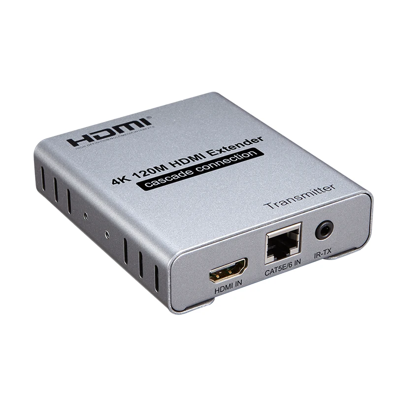 SZBITC 120 м 4 к HDMI удлинитель с ИК и петлей 1080P RJ45 порты HDMI удлинитель передатчик приемник по CAT5e/CAT6 кабель - Цвет: TX
