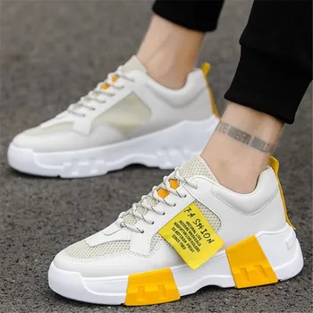 

Spring Autumn Classic New Men'S sneakers Shoes Low-Cut Casual Flyweather Men'S Fashion Low To Help Fashion Men Casual shoes