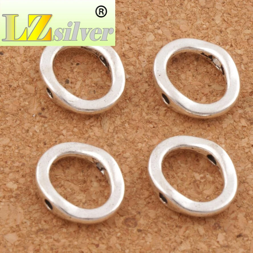 Open Oval Bead Frame Charms 15.1x12.8mm 200pcs zinc alloy Pendants Jewelry DIY L765