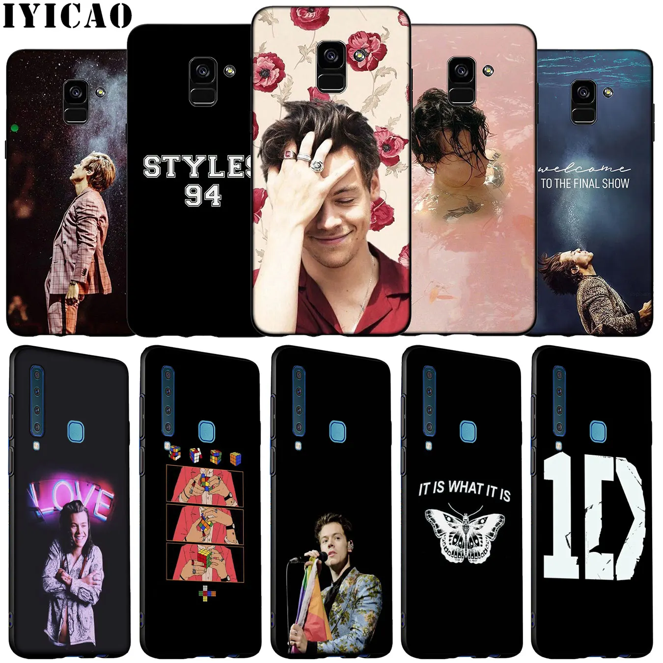 IYICAO Hot singer 1D Harry Style Soft Silicone Phone Case for Samsung Galaxy A6 A9 A8 A7 2018 A3 A5 Note 9 8 10 Plus 20 Ultra | Мобильные