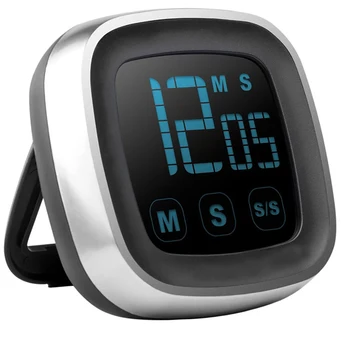 

LED Display Kitchen Timer Electronic Touch Screen Digital Kitchen Cooking Timer LCD Digital Magnetic Refrigerator Watch