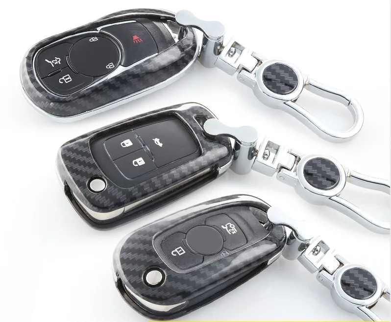 Для Opel Vauxhall Astra K Corsa E углеродное волокно ABS дистанционный флип-чехол для ключей брелок оболочка кожный держатель
