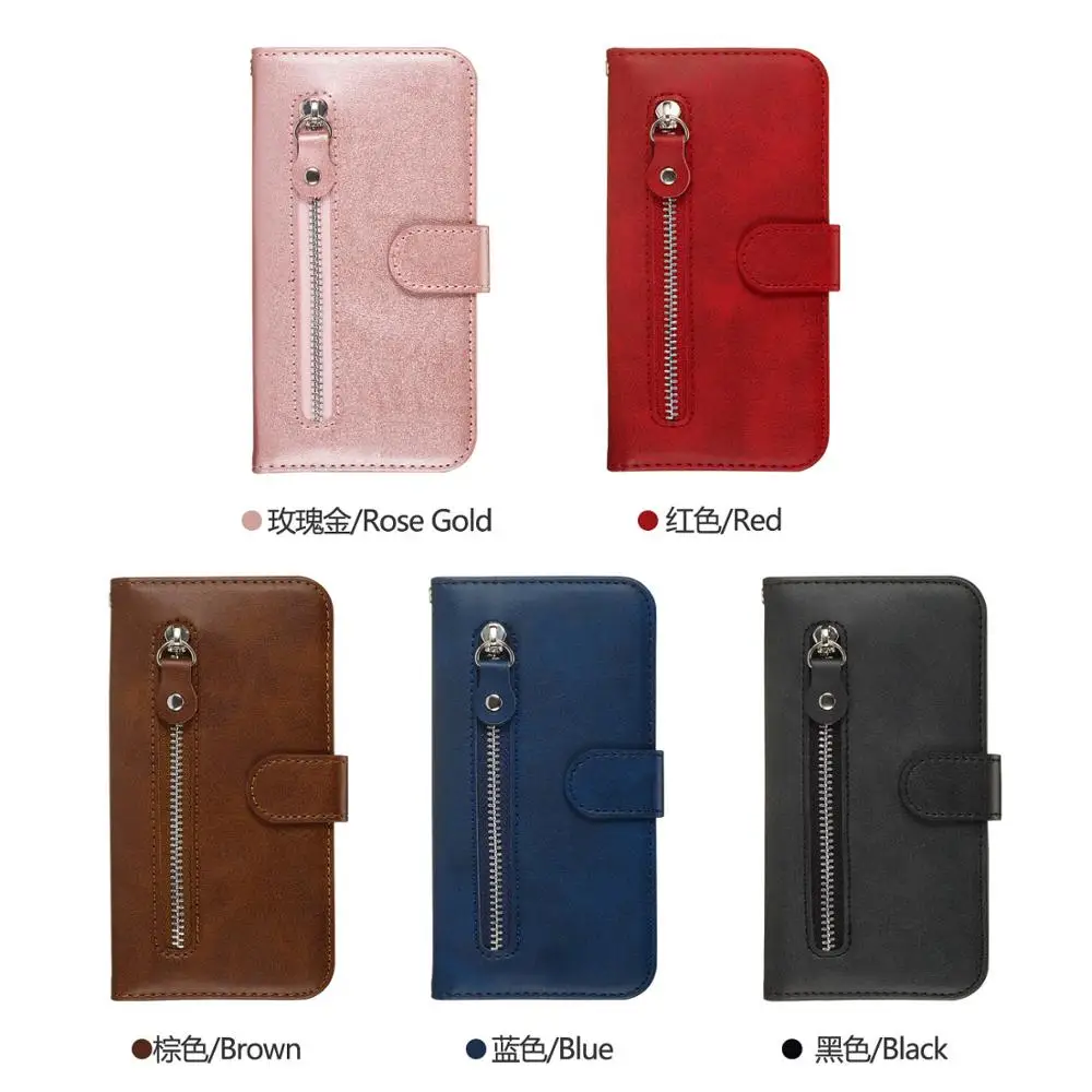 For Huawei P20 P30 Lite Pro Y5 Y6 Y7 Y9 Pro Prime Case Fundas Flip Zipper Wallet Cover For Huawei P smart Z Case Capa